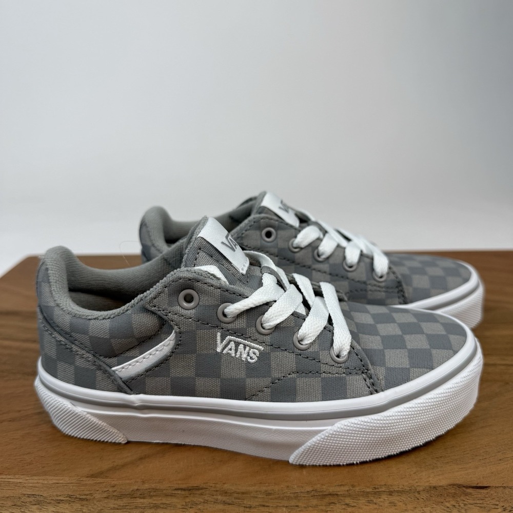 New NIB Little Kids Vans Seldan Checkerboard Skateboarding Sneakers Shoes 12C